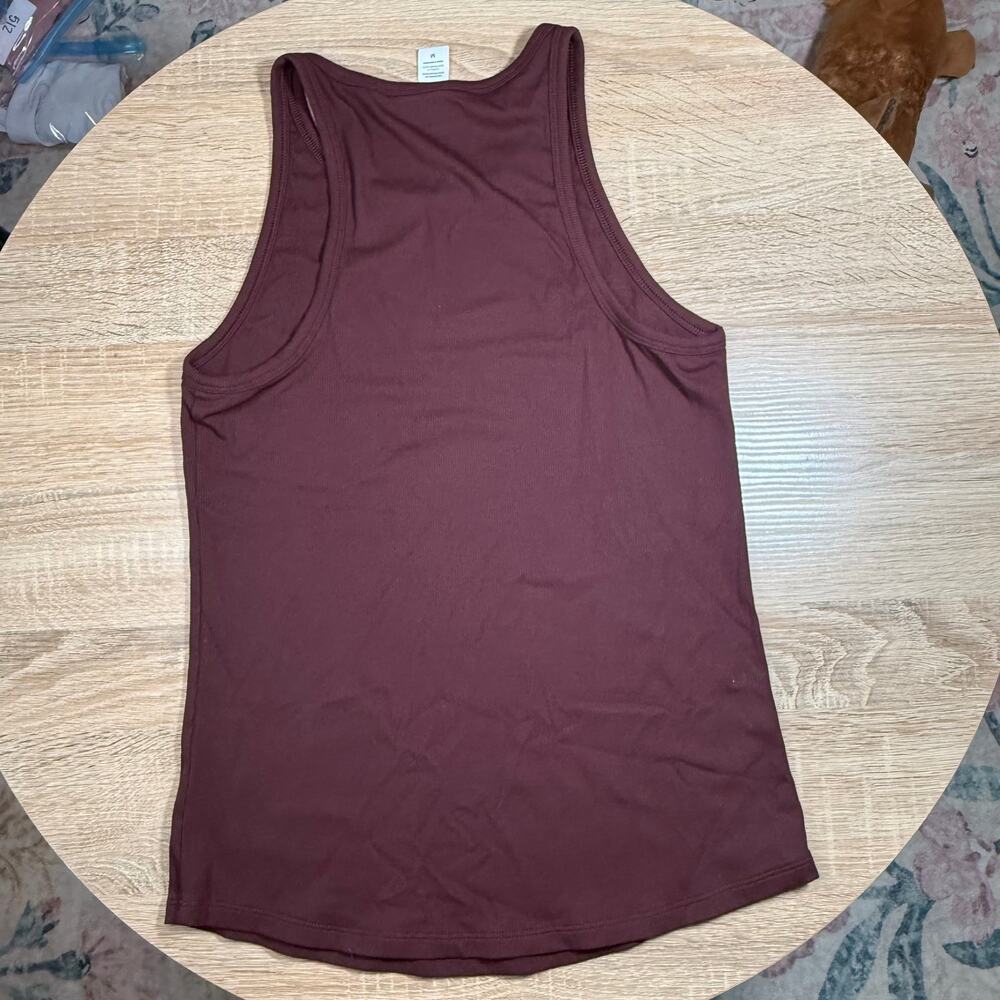 Athleta womens Essence Vital Tank maroon size medium gym yoga workout - Picture 5 of 5
